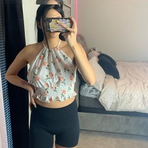see through crop top 🤍🤍